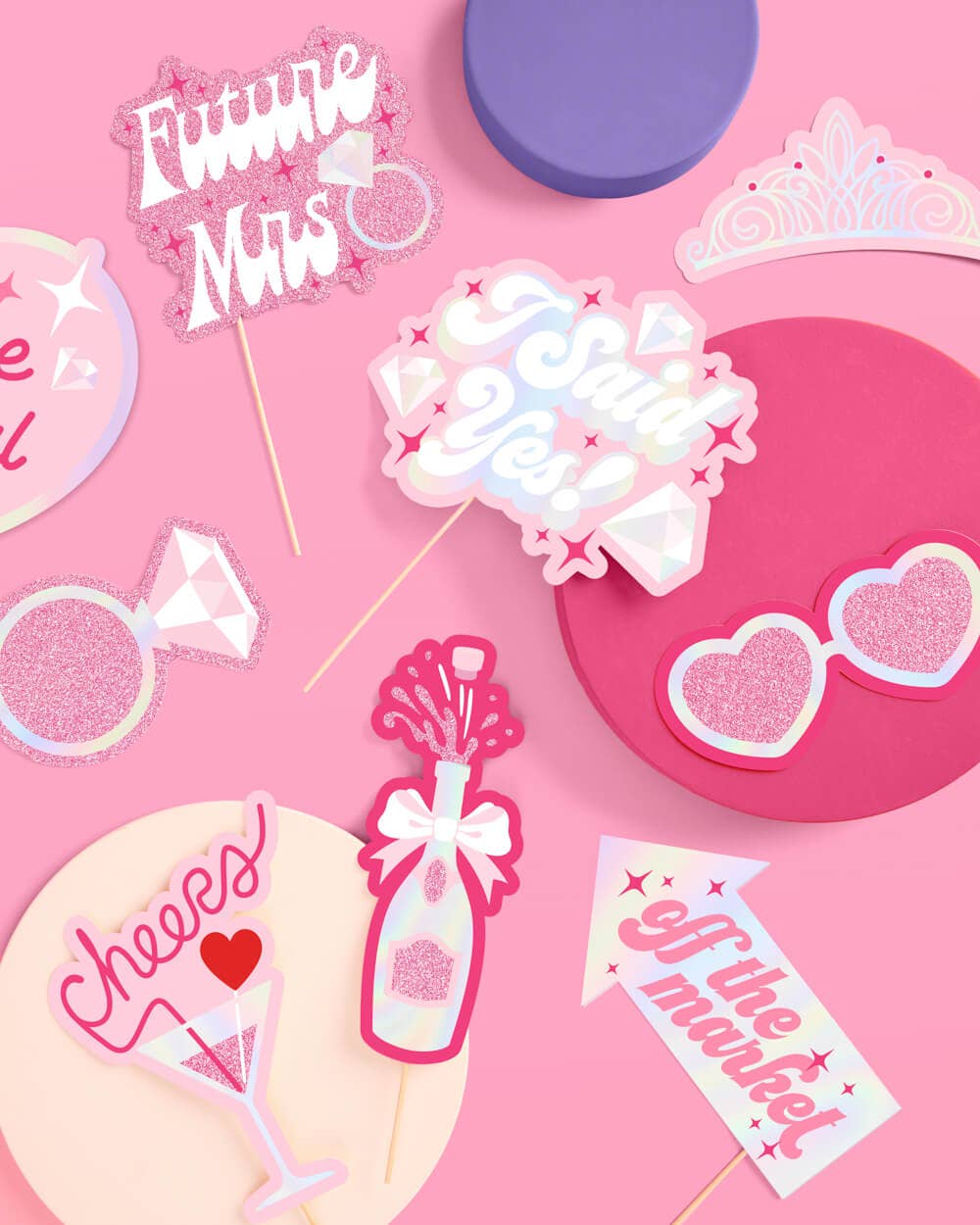 Bachelorette Party Props / Photo Booth Set