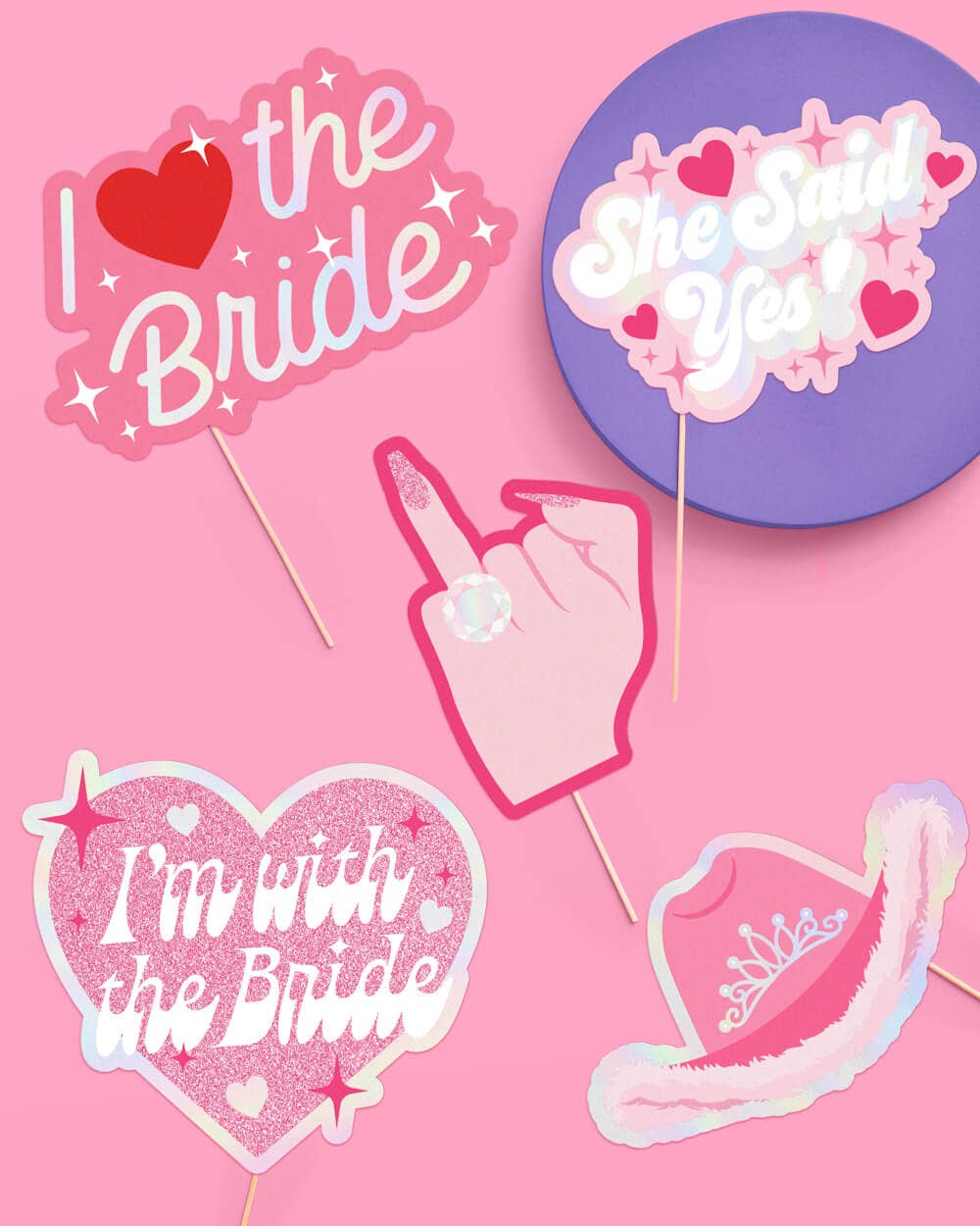 Bachelorette Party Props / Photo Booth Set