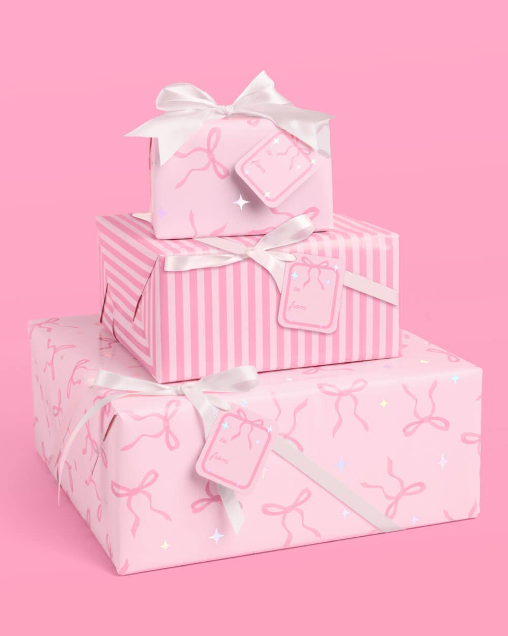 Pretty in Pink Wrapping Paper Set