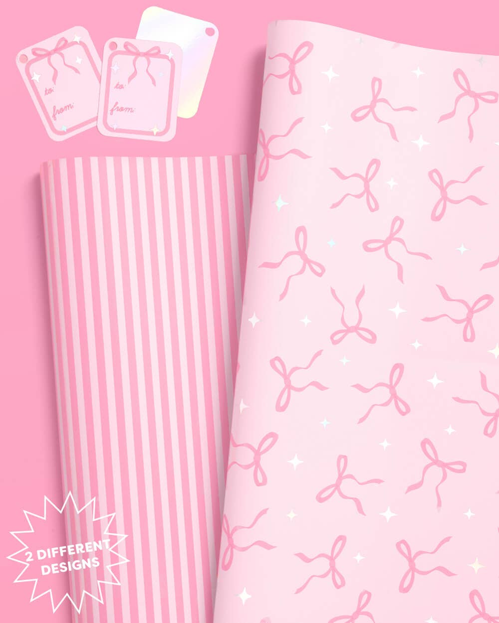 Pretty in Pink Wrapping Paper Set