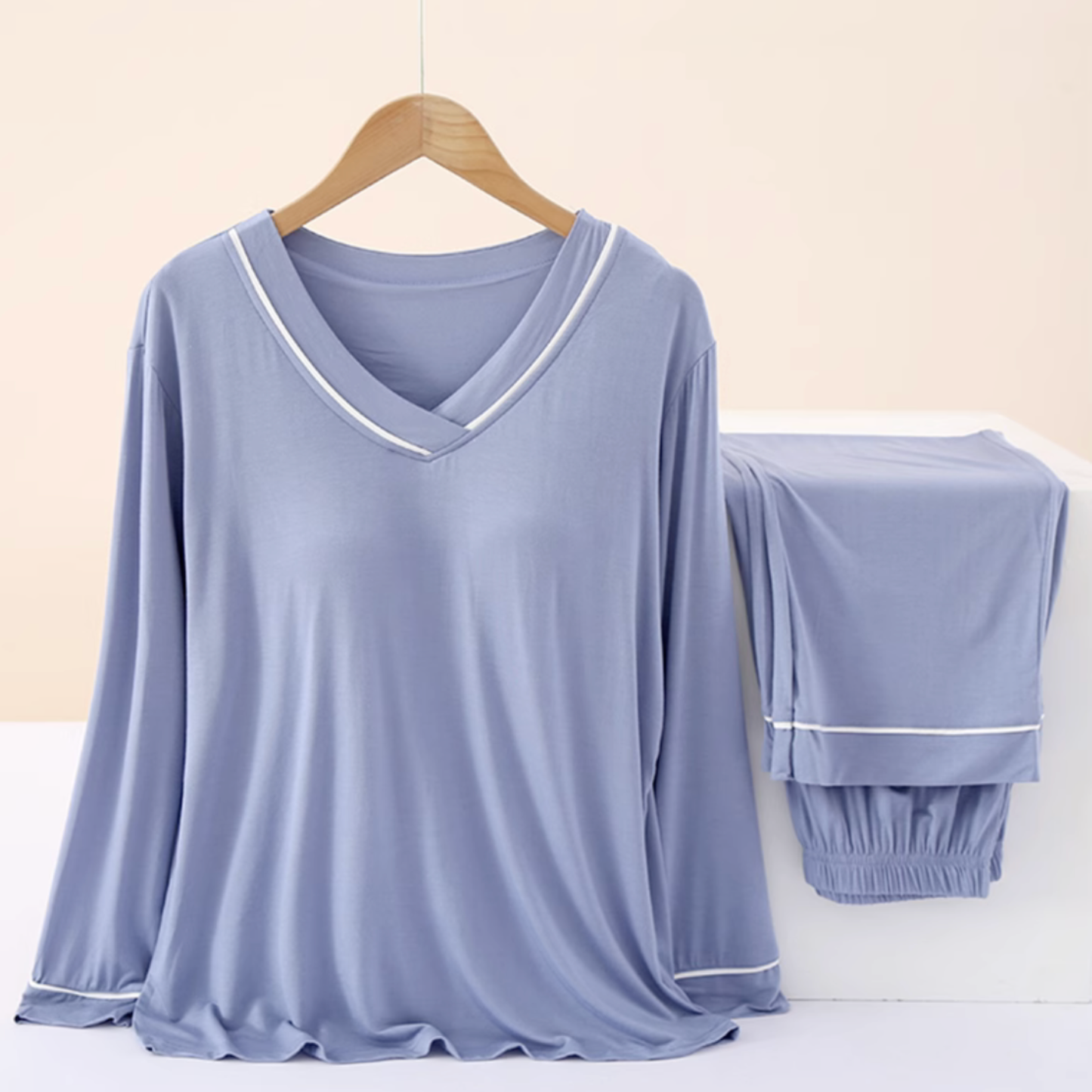 Blush Built-in Bra Pajama Set