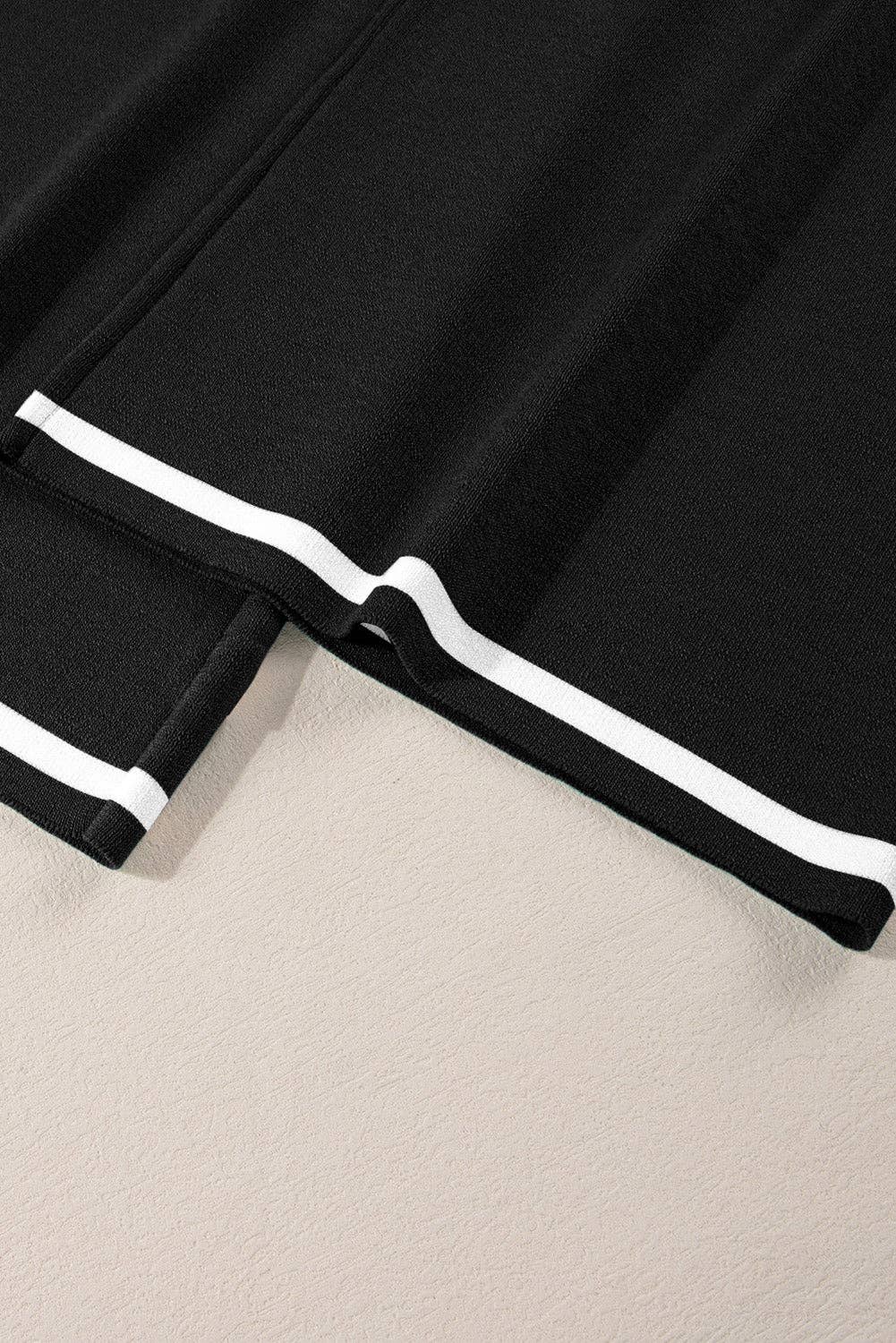 Contrast Trim Top And Pants Set