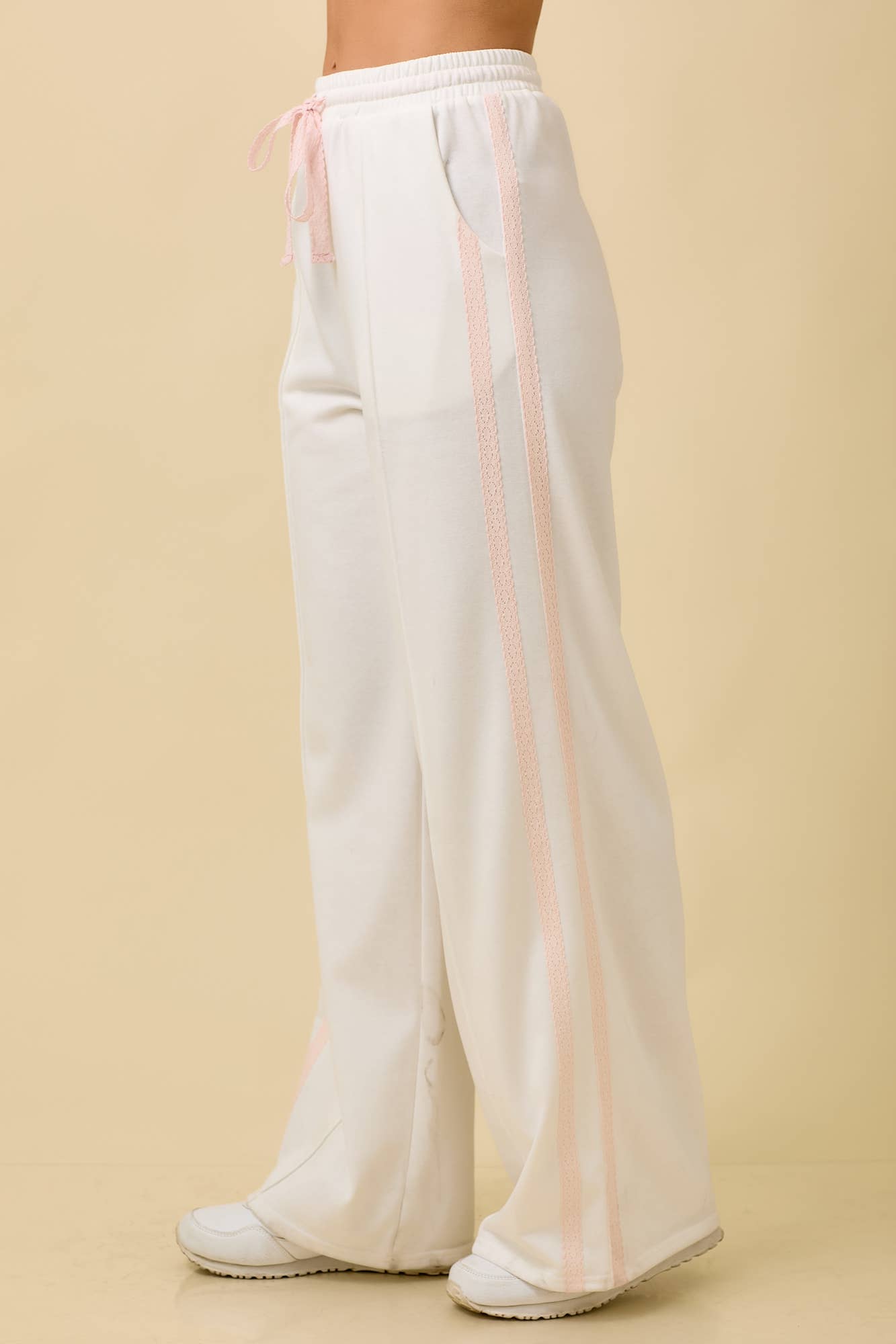 White and Pink Lounge Pants