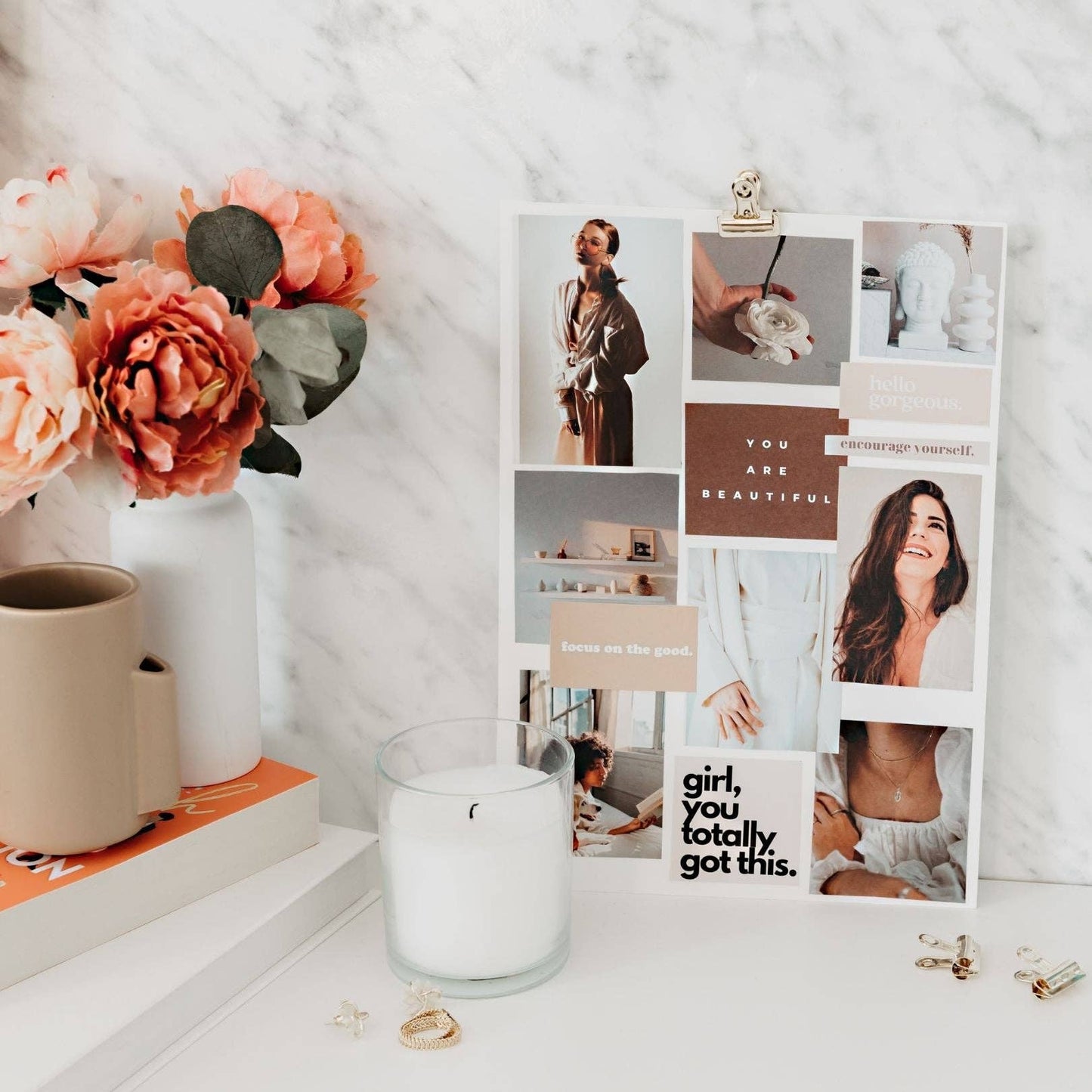 Vision Board Book – Vibrant Dream Board for Women