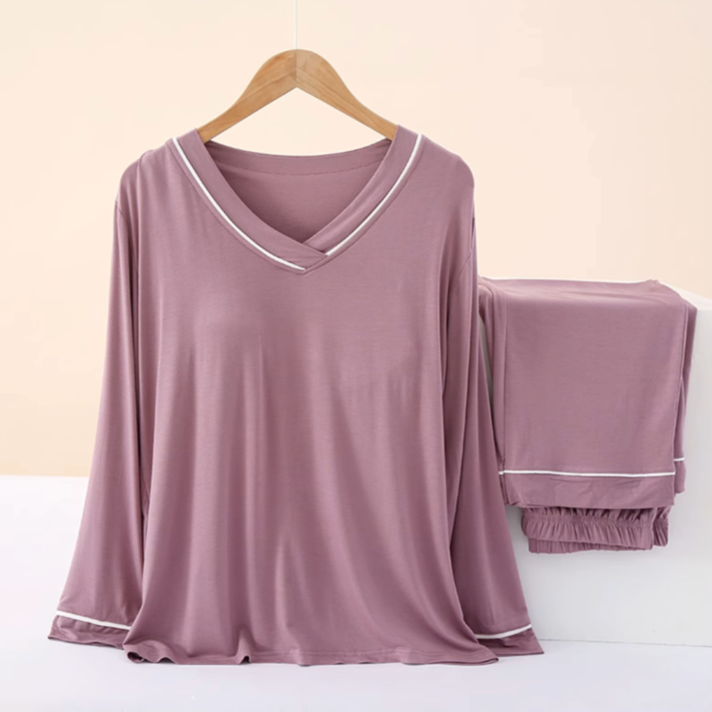 Blush Built-in Bra Pajama Set
