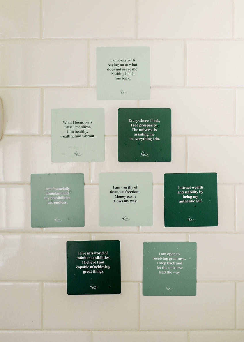 Shower Affirmation™ Cards - Abundance