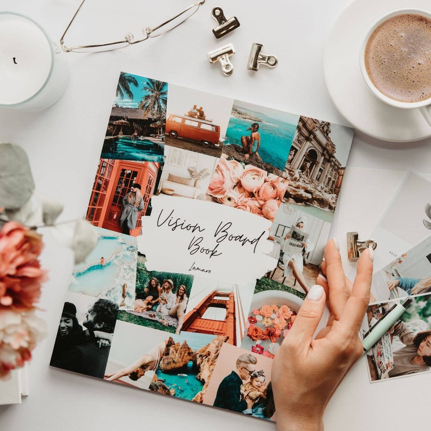 Vision Board Book – Vibrant Dream Board for Women