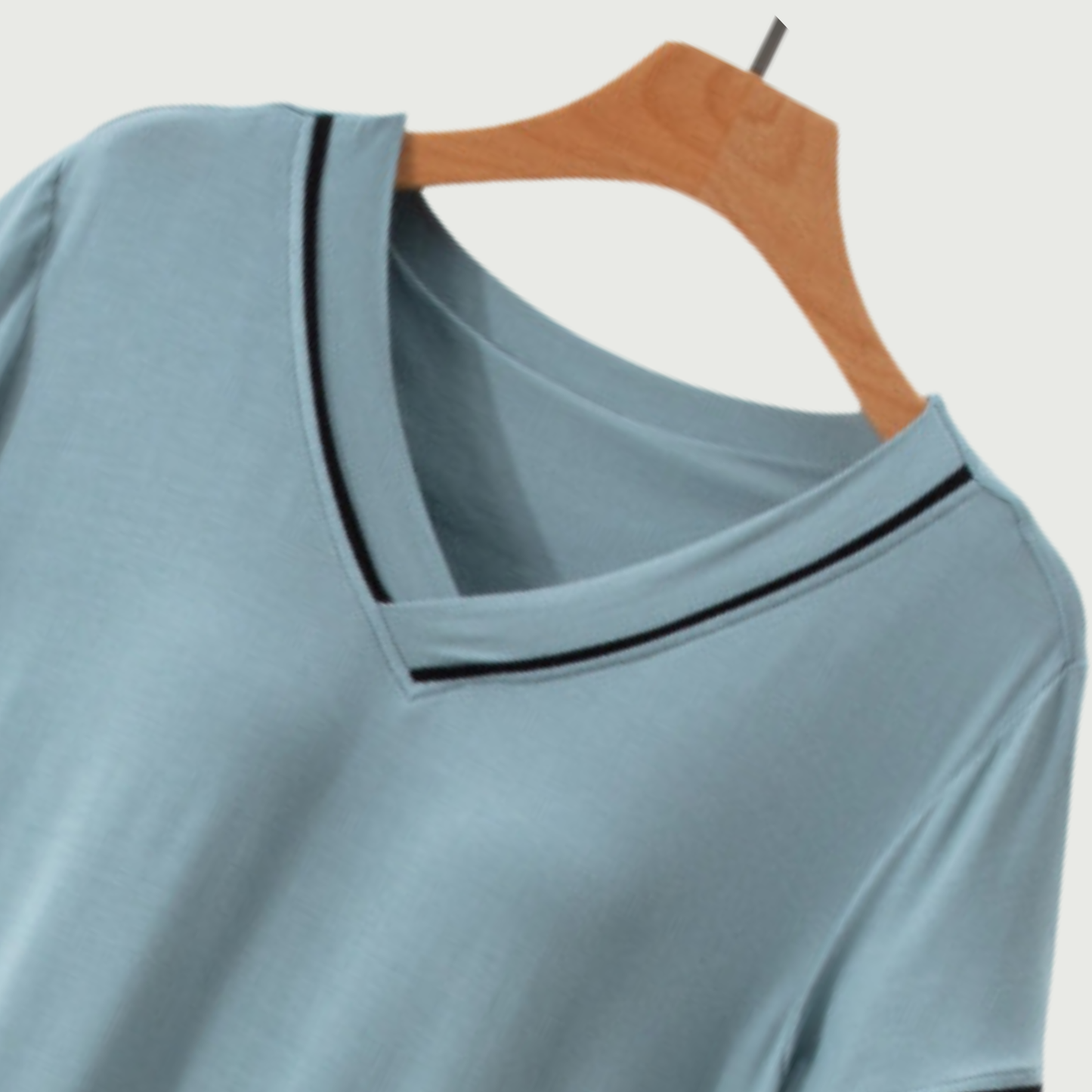 Black Built-in Bra Modal Pajama Dress