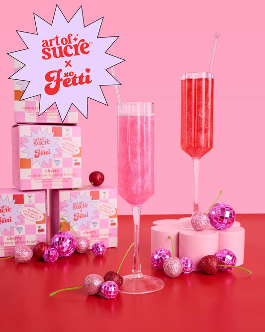 Cherry Cotton Candy Glitter Bombs