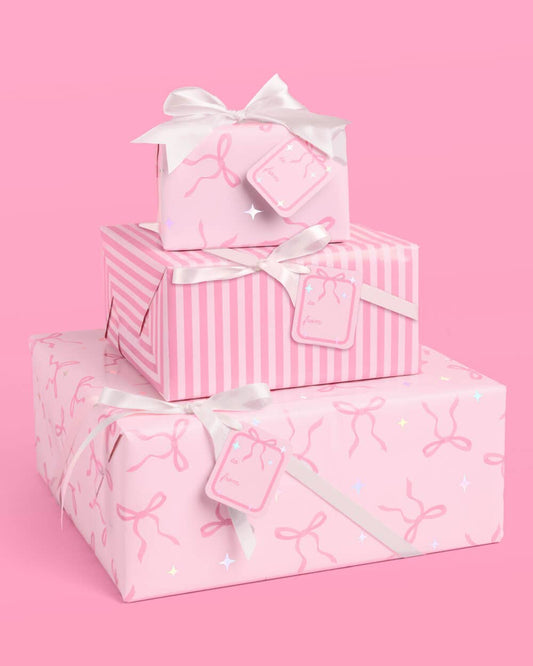 Pretty in Pink Wrapping Paper Set