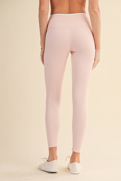Pink Contrast Leggings
