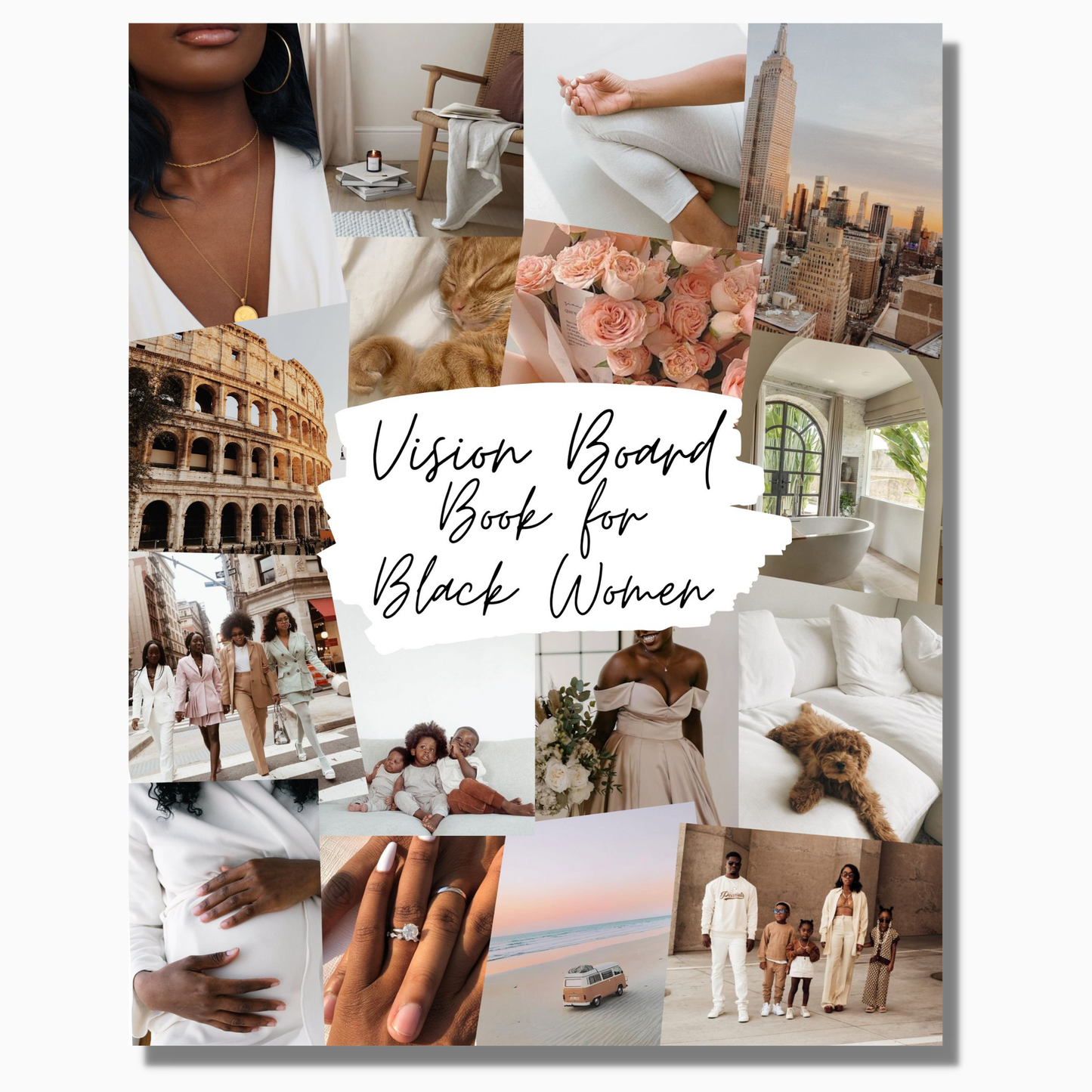 Vision Board Book – Manifestation Kit for Black Women