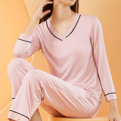 Blush Built-in Bra Pajama Set