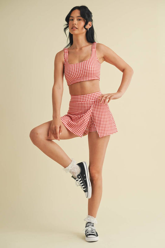 Gingham Print Active Set