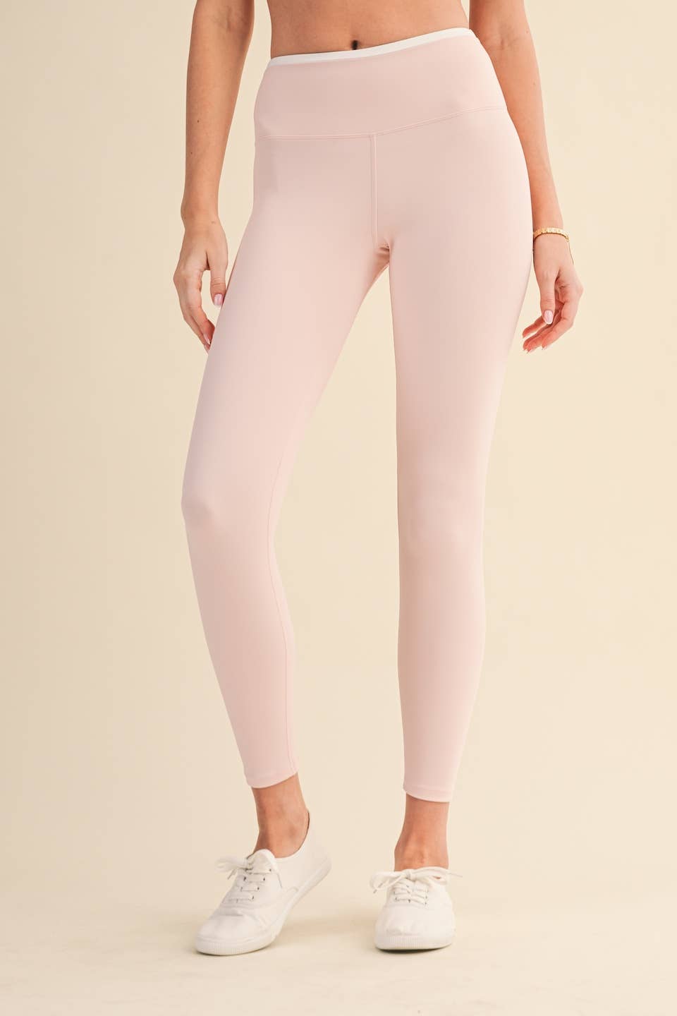 Pink Contrast Leggings