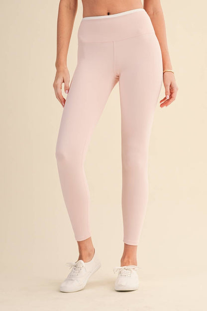 Pink Contrast Leggings
