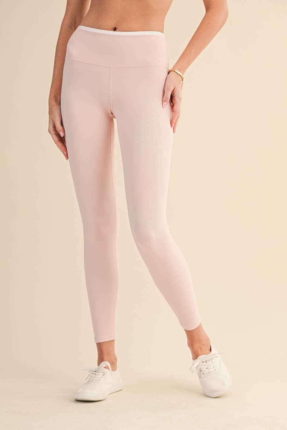 Pink Contrast Leggings