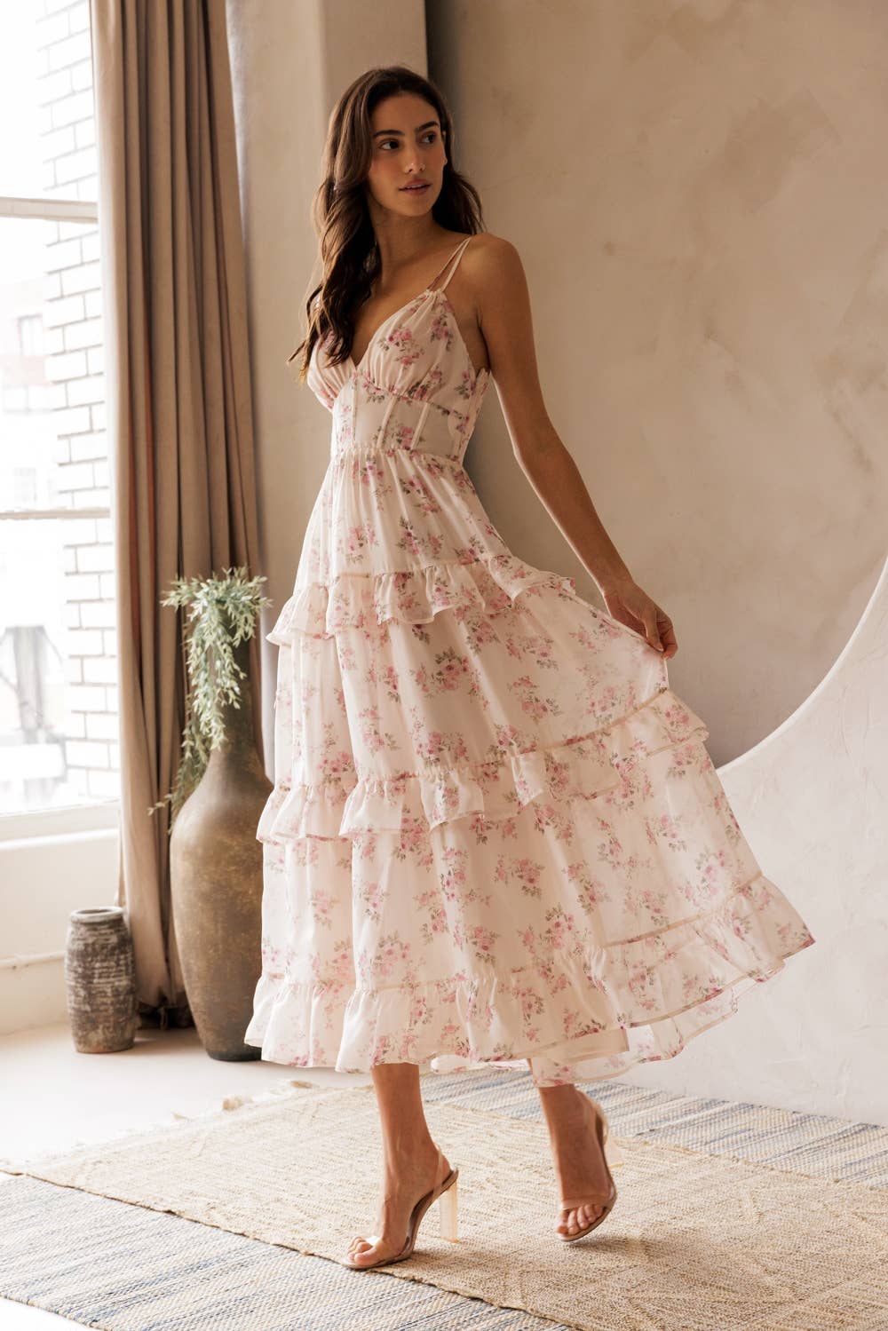 Floral Ruffle Dress
