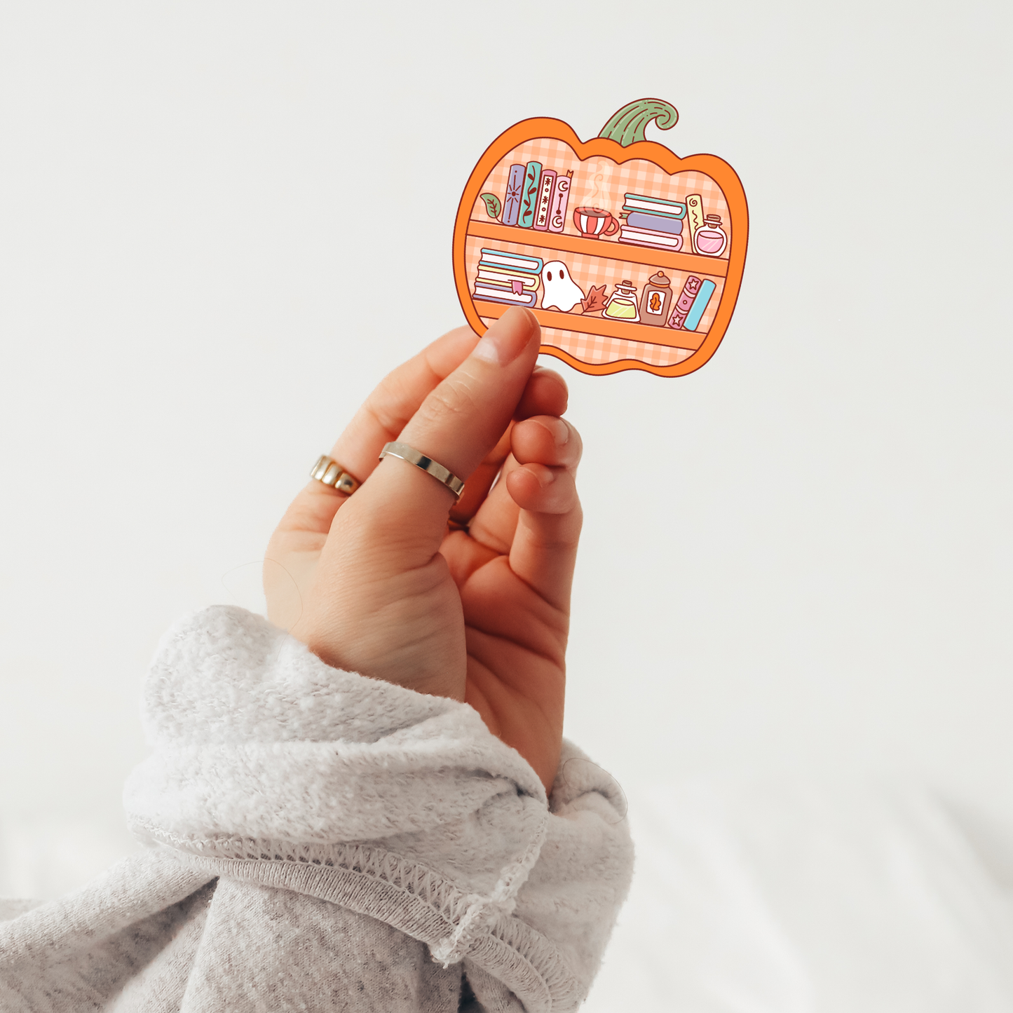 Bookish Fall Sticker, Ghost Sticker, Fall Reading Stickers