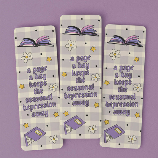 Bookmark A Page A Day Keeps The Seasonal Depression Away