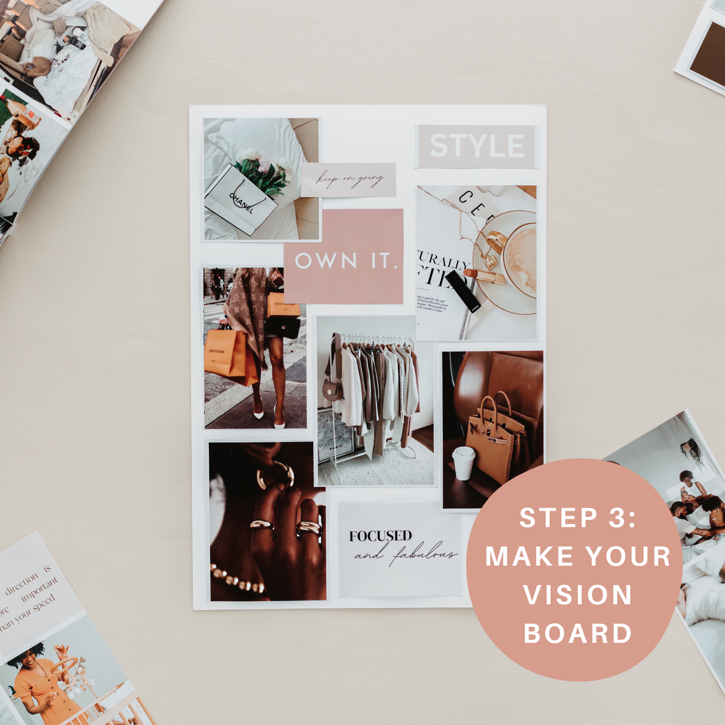 Vision Board Book – Manifestation Kit for Black Women