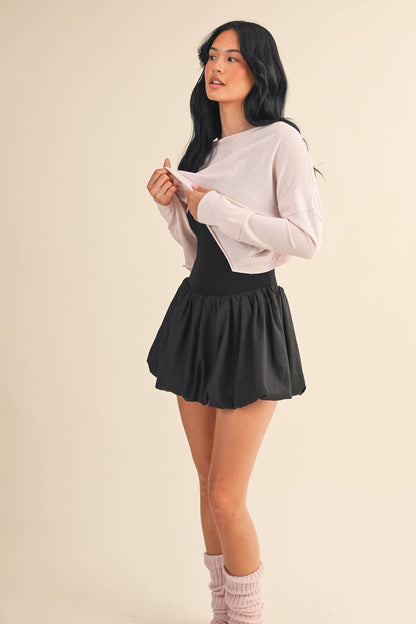 Pink Long Sleeve Layering Top