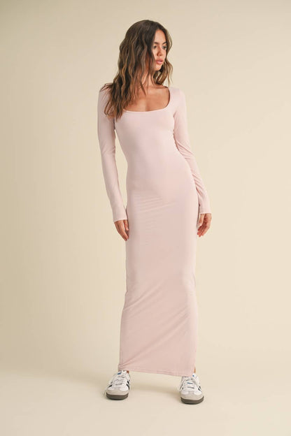 Soft Pink Maxi Dress