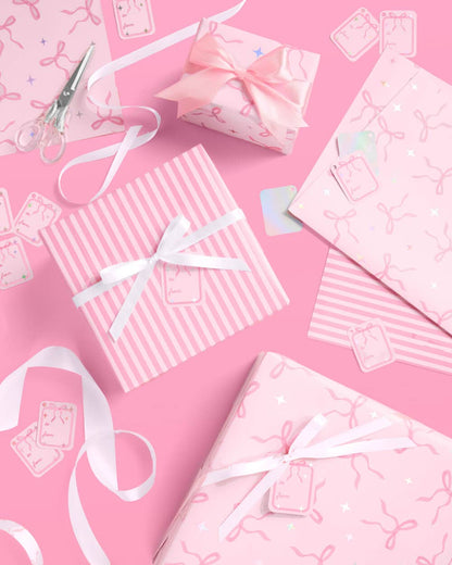 Pretty in Pink Wrapping Paper Set
