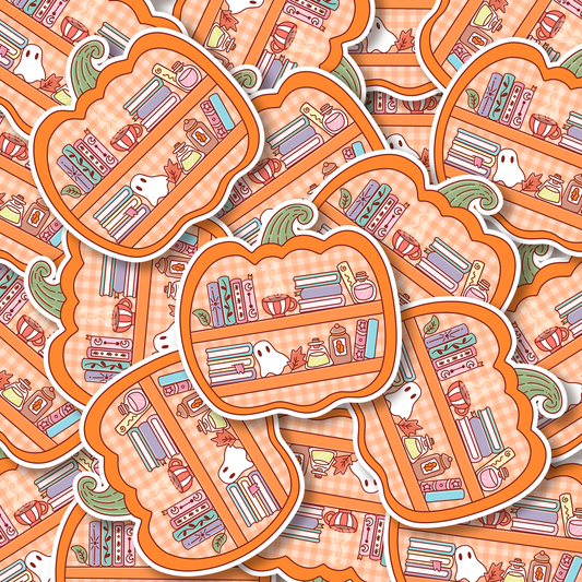 Bookish Fall Sticker, Ghost Sticker, Fall Reading Stickers