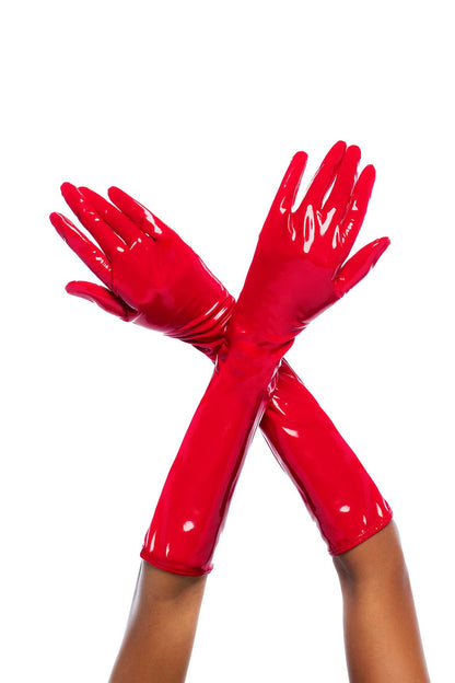 Gloss Red Gloves