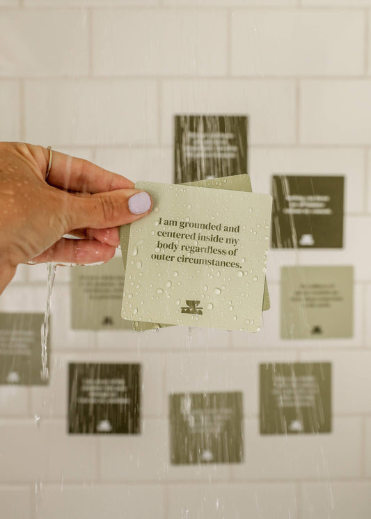 Shower Affirmation™ Cards - Grounding