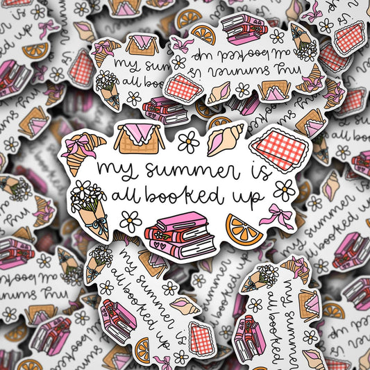 Vinyl Decal My Summer Is All Booked Up