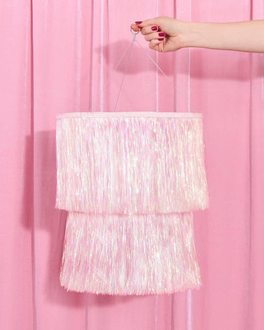 Iridescent White Party Chandelier