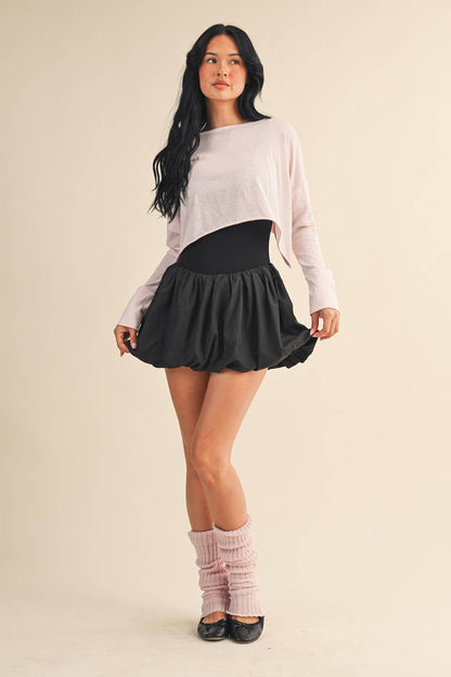 Pink Long Sleeve Layering Top