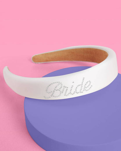 Bachelorette Party Bridal Gift Headband w/ Removable Veil