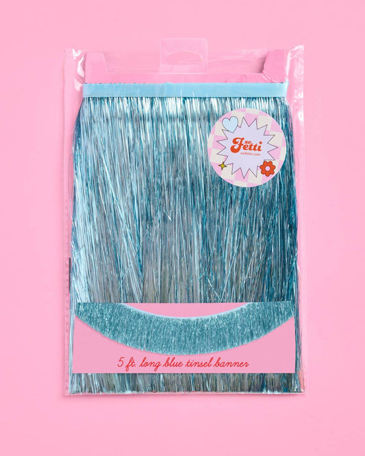 Blue Fringe Foil Banner