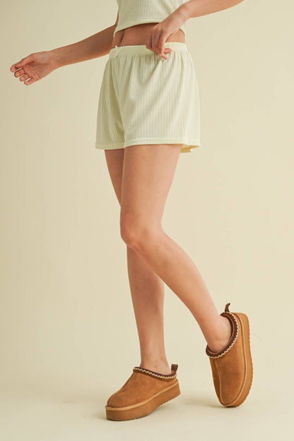 Pointelle green set