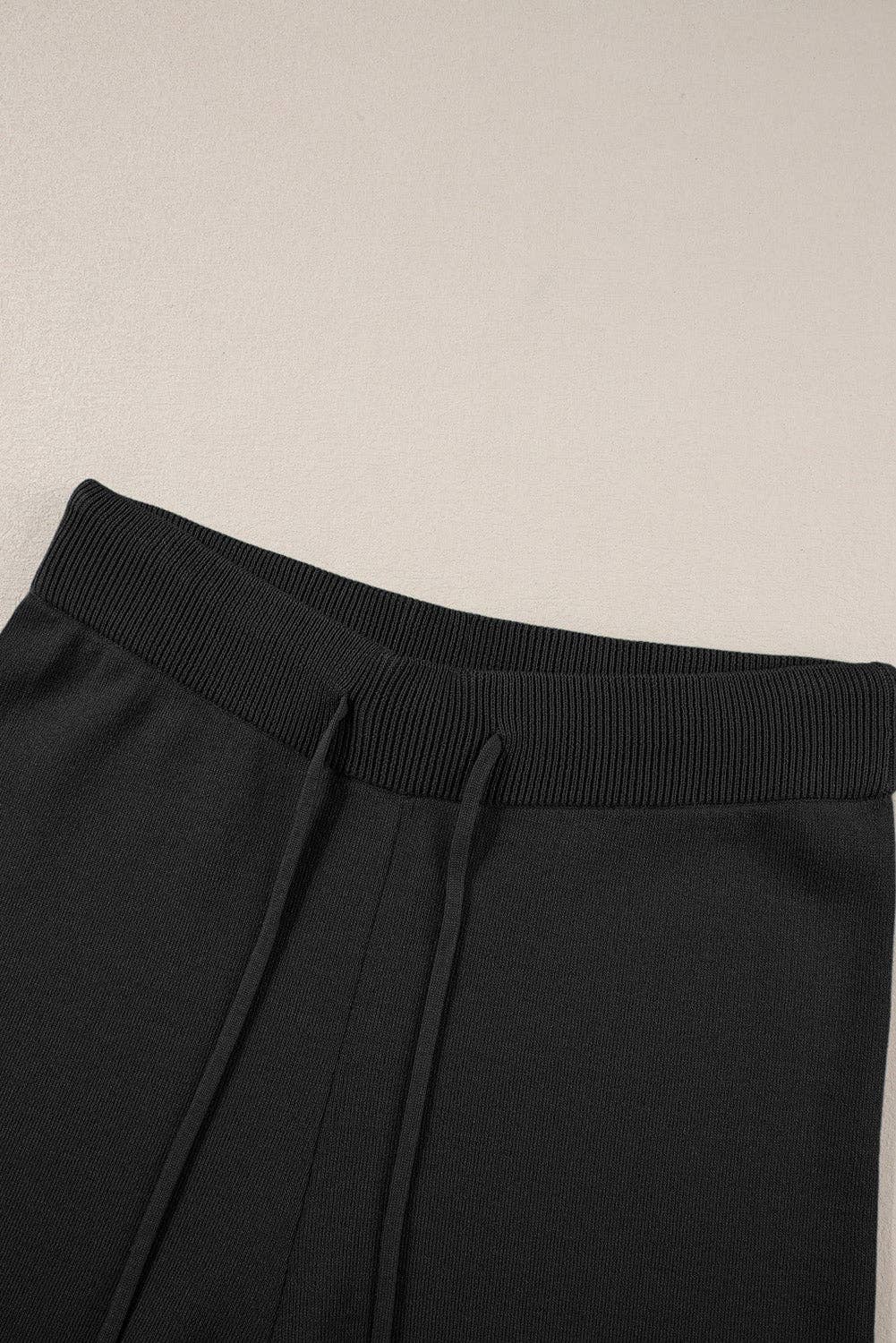 Contrast Trim Top And Pants Set